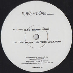 Aaron Spectre : Say More Fire (12")