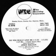 Janice Bullock : Do You Really Love Me (12")