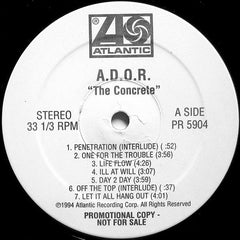 A.D.O.R. : The Concrete (The Album) (LP, Album, Promo)