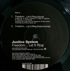 Justice System : Freedom...Let It Ring / Dawn Of The Apocalypse (12")