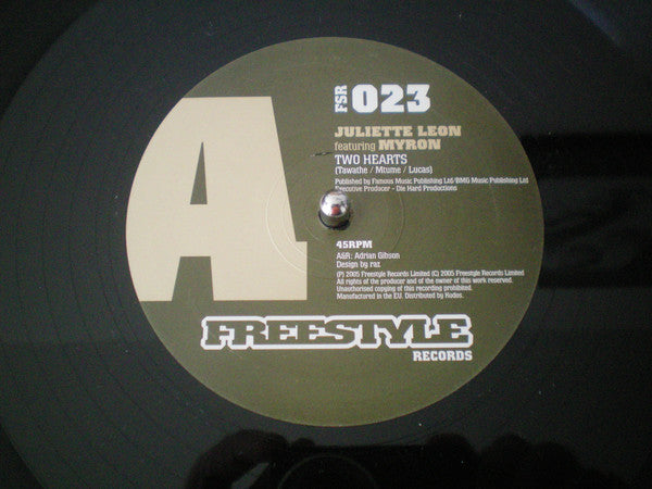 Juliette Leon Featuring Myron : Two Hearts (12")