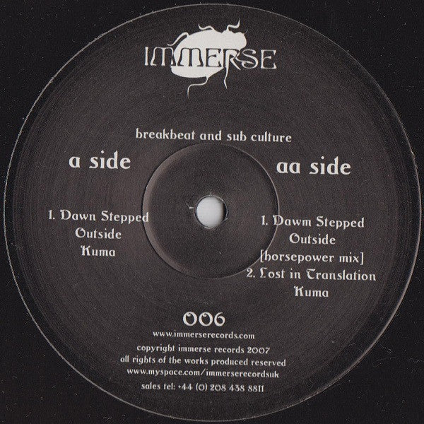 Kuma (7) : Dawn Stepped Outside (12")