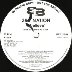 3rd Nation : I Believe (2x12", Promo)