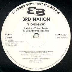 3rd Nation : I Believe (2x12", Promo)
