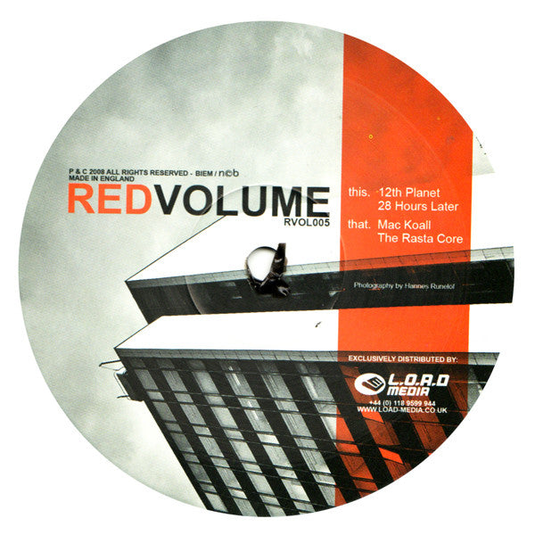 12th Planet / Mac Koall : 28 Hours Later / The Rasta Core (12")