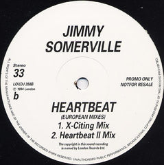Jimmy Somerville : Heartbeat (European Mixes) (12", Promo)