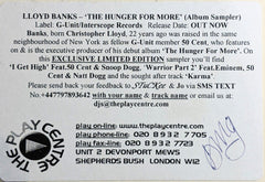 Lloyd Banks : The Hunger For More (Album Sampler) (12", Ltd, Promo, Smplr)