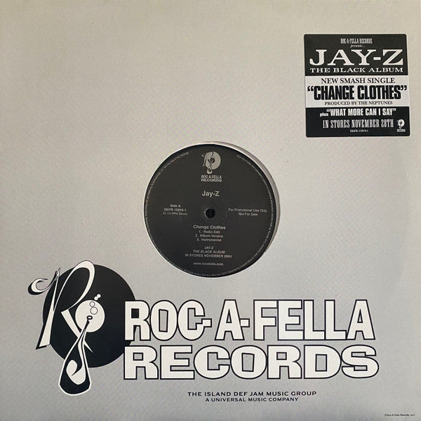 Jay-Z : Change Clothes (12", Promo)