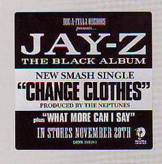 Jay-Z : Change Clothes (12", Promo)