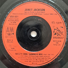 Janet Jackson : Let's Wait Awhile (7", Single, Red)