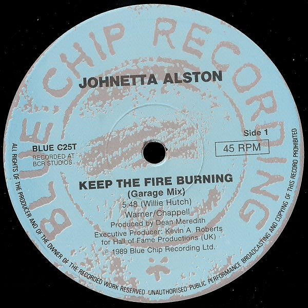 Johnetta Alston : Keep The Fire Burning (12")
