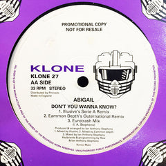 Abigail : Don't You Wanna Know? (12", Promo)
