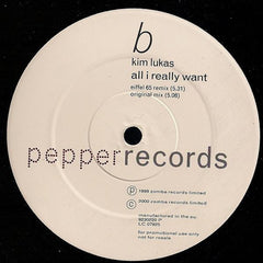 Kim Lukas : All I Really Want (12", Promo)
