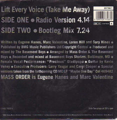 Mass Order : Lift Every Voice (Take Me Away) (7", Single)