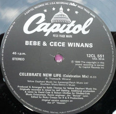 BeBe & CeCe Winans : Celebrate New Life (12")