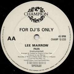 Lee Marrow : Pain (12", Promo)