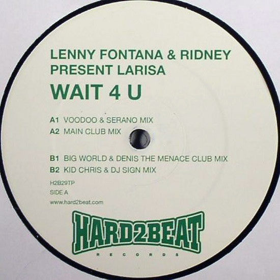 Lenny Fontana & Ridney present Larisa : Wait 4 U (12", Ltd, Promo)