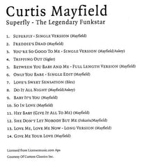 Curtis Mayfield : Superfly The Legendary Funkstar (CD, Album, Comp)