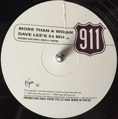 911 (4) : More Than A Woman (12", Promo)