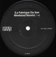 Mónica Naranjo : No Voy A Llorar (Remixes) (12")