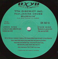 7th District Inc. Featuring Janine Cross : Burnin' (12")