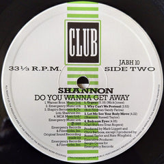 Shannon : Do You Wanna Get Away (LP, Album)