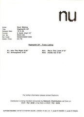 Soul Motive : Nightshift EP (12", EP, Promo, W/Lbl)