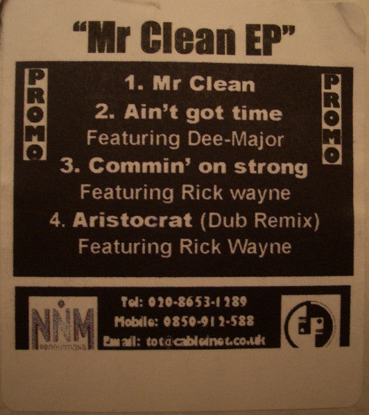 NNM Productions : Mr Clean EP (12", EP, Promo, W/Lbl)