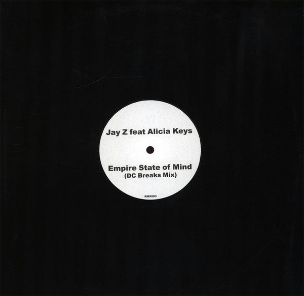 Jay-Z feat Alicia Keys : Empire State Of Mind (DC Breaks Mix) (12", S/Sided, P/Unofficial)