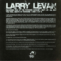 Larry Levan : The Final Nights Of Paradise Pt. 3/5 (LP, Mixed, RE, Unofficial)