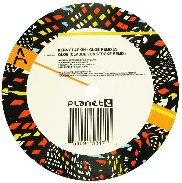 Kenny Larkin : Glob Remixes (12", Single)
