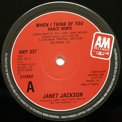 Janet Jackson : When I Think Of You (12", Single)