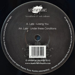 Late (8) : Losing You / Under These Conditions (12")