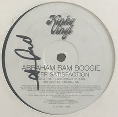 Abraham Bam Boogie : Deep Satisfaction (12", Promo)
