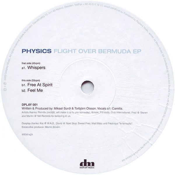 Physics : Flight Over Bermuda EP (12", EP)