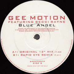 Gee Motion Featuring Becci Rayne* : Blue Angel (2x12", Promo)