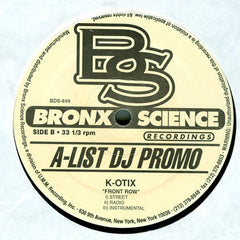 K-Otix : World Renown / Front Row (12", Promo)