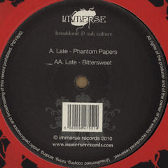 Late (8) : Phantom Papers / Bittersweet (12")
