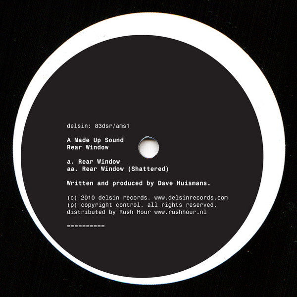 A Made Up Sound : Rear Window (12")