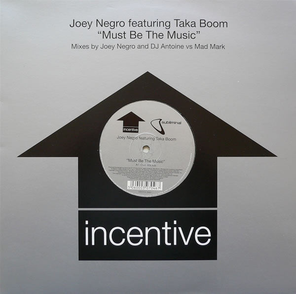 Joey Negro Featuring Taka Boom : Must Be The Music (12", Single)