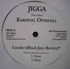 Jigga Featuring Kardinal Offishall : Lucifer (Black Jays Remix) (12", Promo, Unofficial)