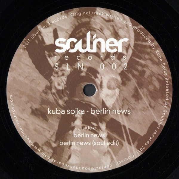 Kuba Sojka : Berlin News (12")