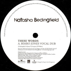 Natasha Bedingfield : These Words (Bimbo Jones Mixes) (12", Promo)