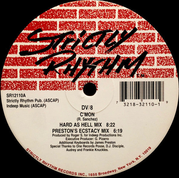 DV/8* : C'Mon / Give It All To You (12")