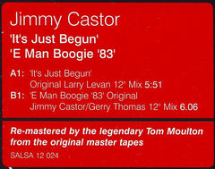 Jimmy Castor : It's Just Begun / E Man Boogie '83 (12", RM)