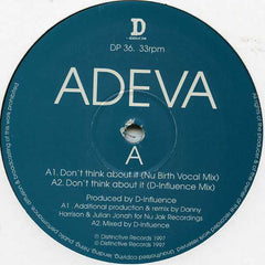 Adeva : Don't Think About It (2x12", Promo)