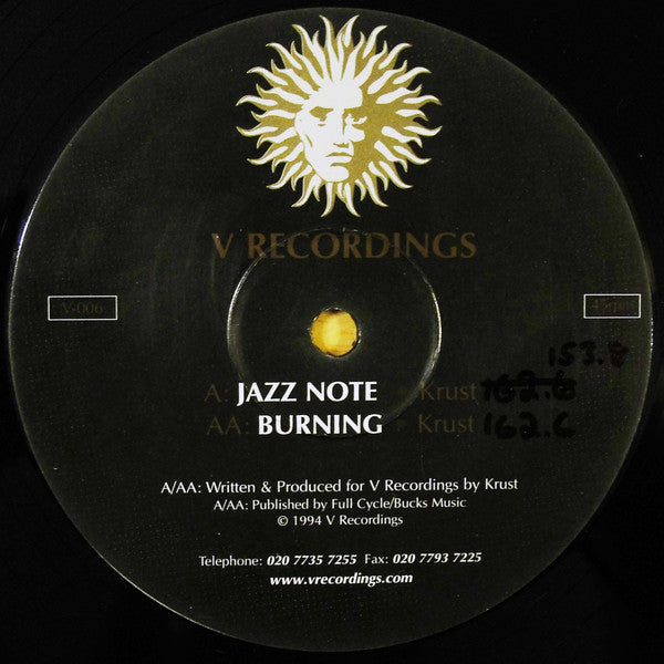 Krust : Jazz Note / Burning (12", RP)