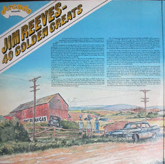 Jim Reeves : 40 Golden Greats (2xLP, Comp, RM)