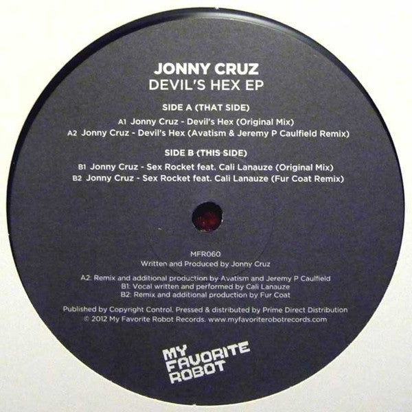 Jonny Cruz : Devil's Hex EP (12", EP)