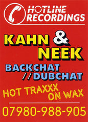 Kahn (5) & Neek : Backchat / Dubchat (12")